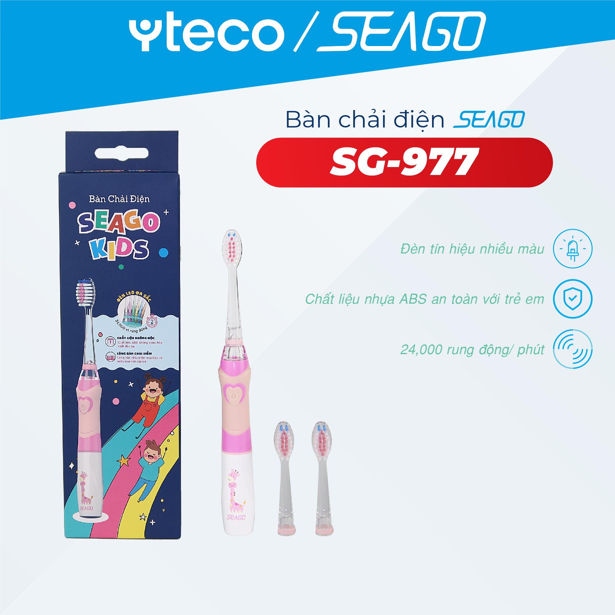 Bàn chải điện trẻ em Seago SG-977