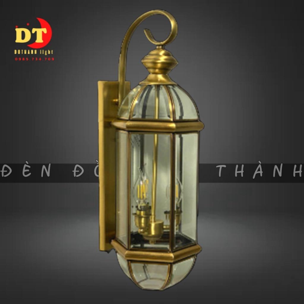 Đèn tường đồng kính ngoài trời cao cấp,sang trọng HTLQ DTK