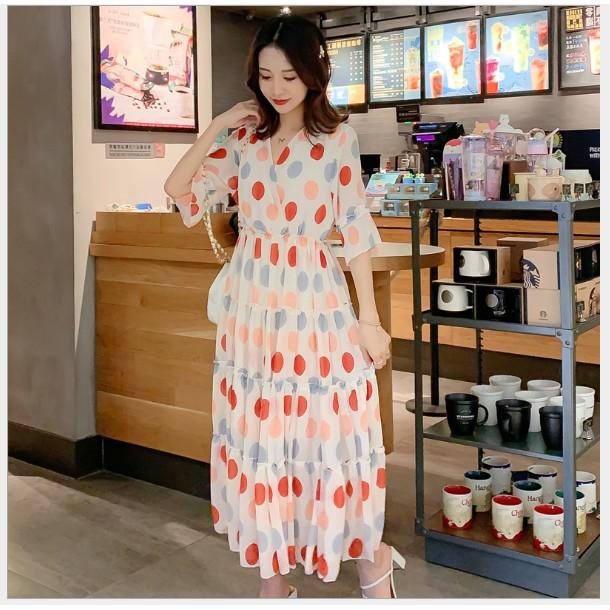 ĐẦM BẦU VÁY BẦU CÔNG SỞ VOAN SÓNG LỚN BI