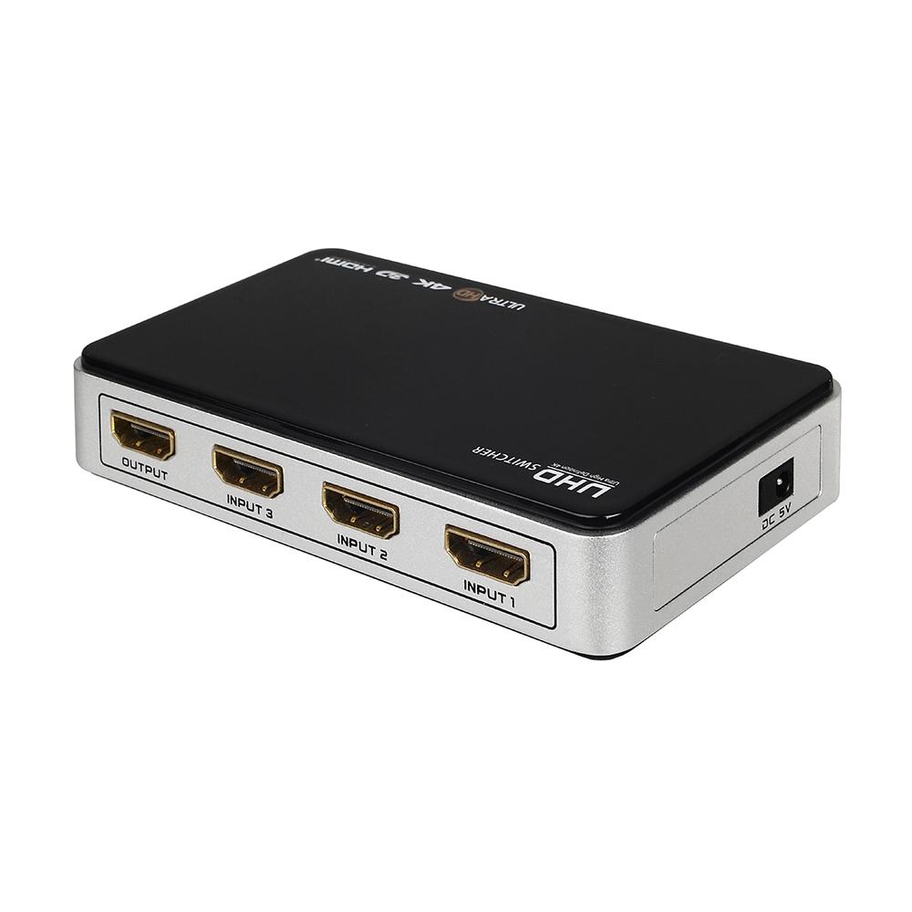 Bộ chuyển mạch tốc độ cao 2160P 4K x 2K 4 chuyển đổi hình ảnh video độ nét cao 3 trong 1 nguồn IR Wireless