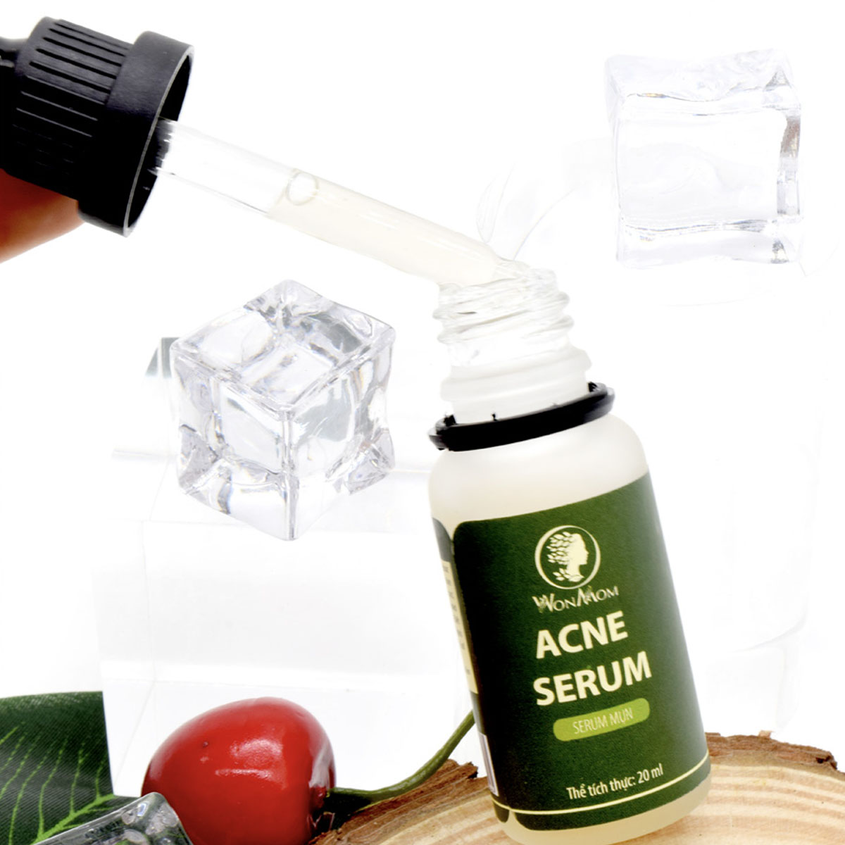 Serum Hỗ Trợ Trị Mụn, Mờ Thâm Cho Mẹ Bầu Và Sau Sinh Wonmom Chai 20ml