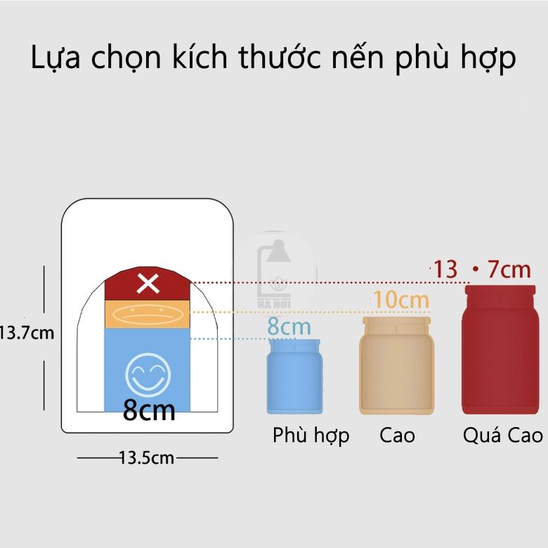 Đèn đốt nến thơm - Pantheon chỉnh độ sáng to nhỏ