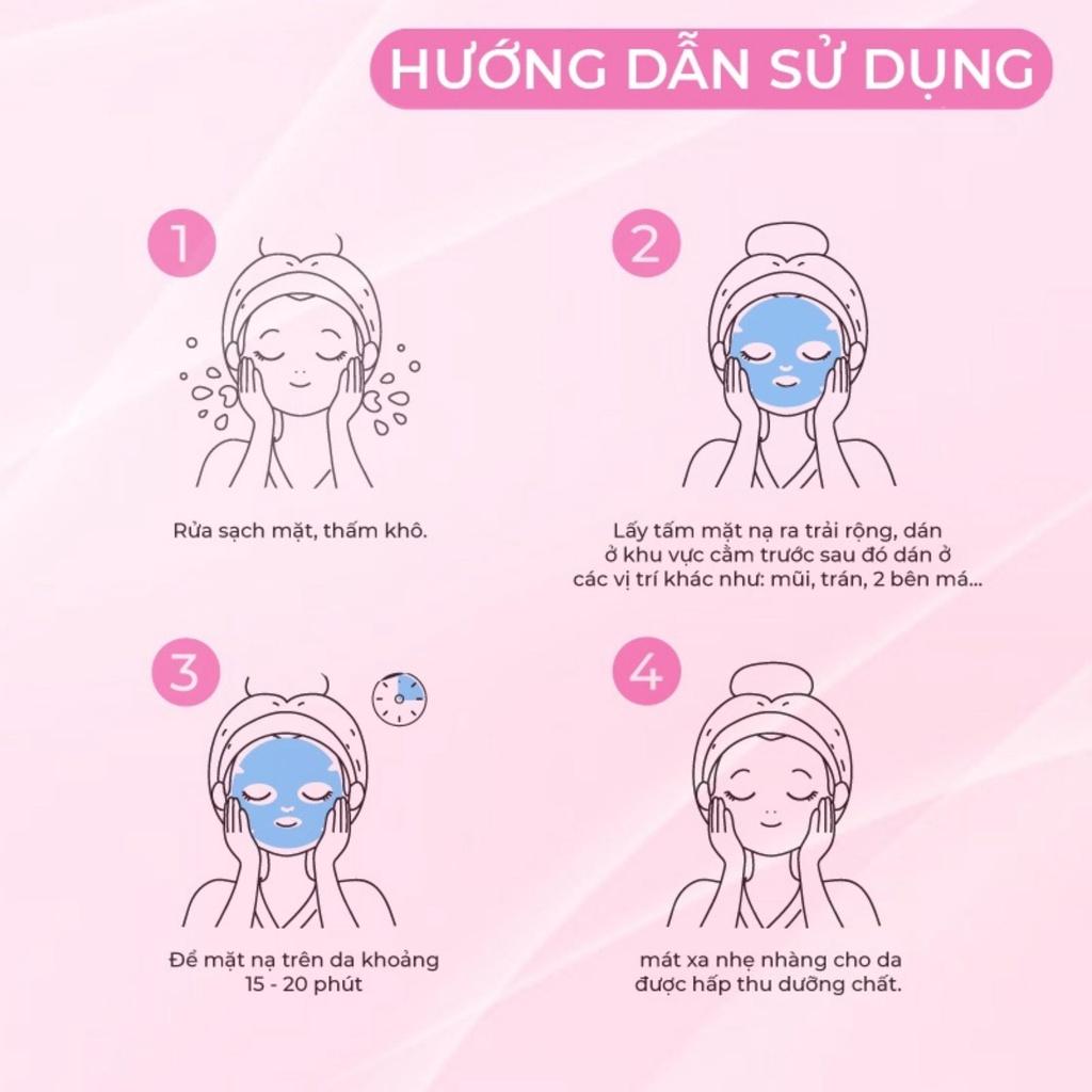 Combo 5 Mặt Nạ Nhau Thai Cừu 3W Clinic Fresh Placenta Mask Sheet 23ml/Miếng