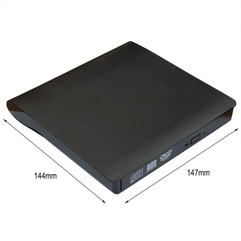 External DVD Drive USB 3.0 Type C cable Portable CD DVD RW Drive Writer Burner Optical Player Compatible For Laptop Desktop iMac