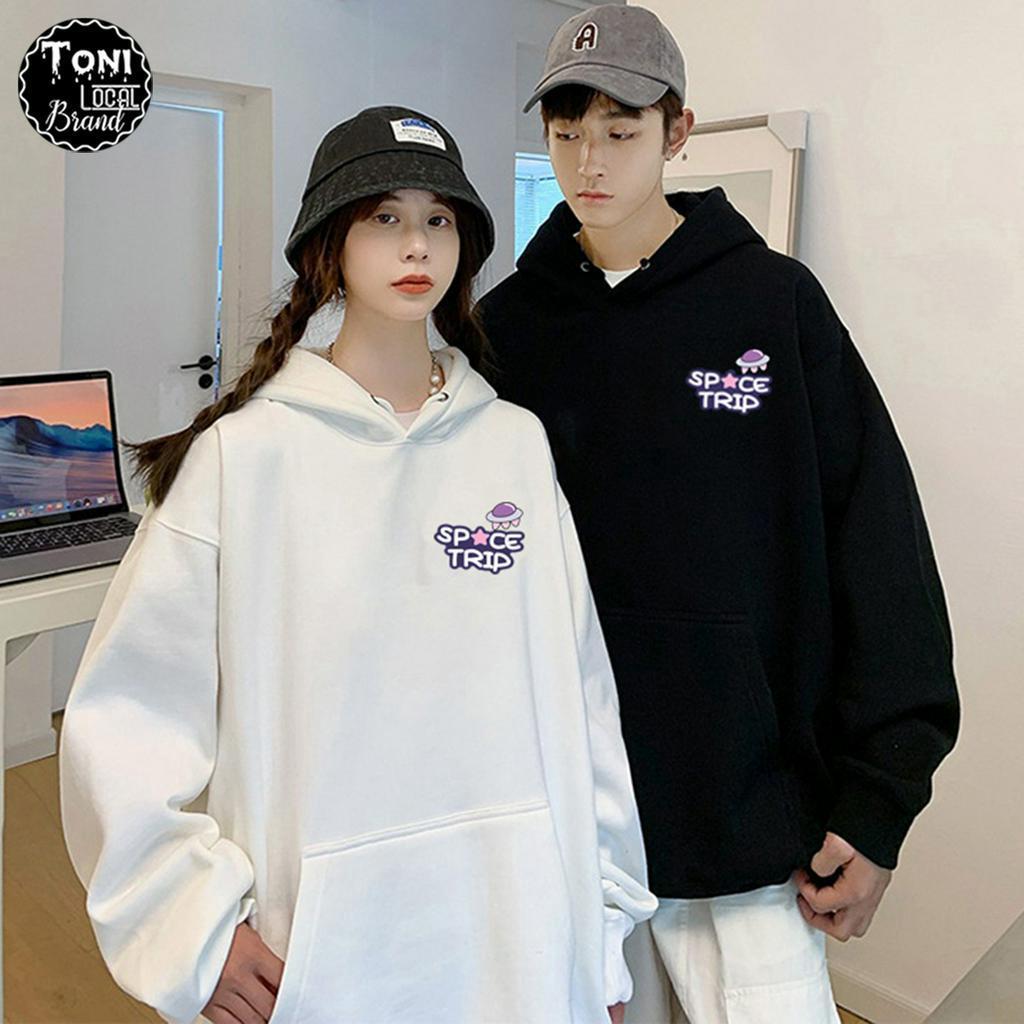 Áo Hoodie Local Brand Space Trip nỉ bông dày form rộng Unisex