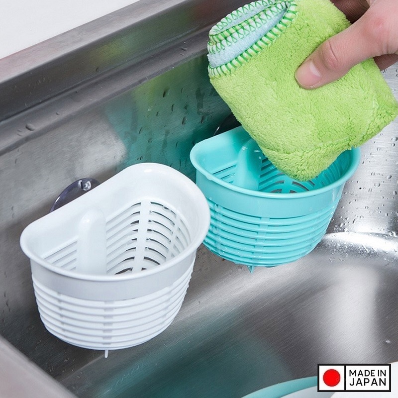Rổ hút chân không đựng rẻ rửa bát màu trắng - Hàng nội địa Nhật