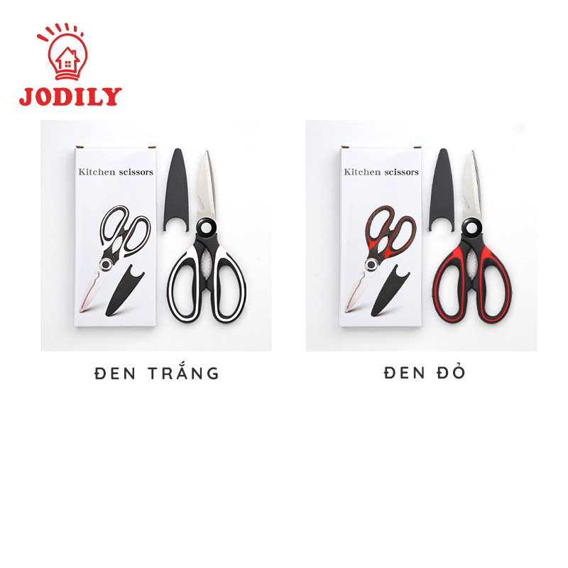 Kéo Cắt Gà Cắt Thực Phẩm Nhà Bếp Mở Nắp Chai Cắt Đồ Đa Năng Jodily