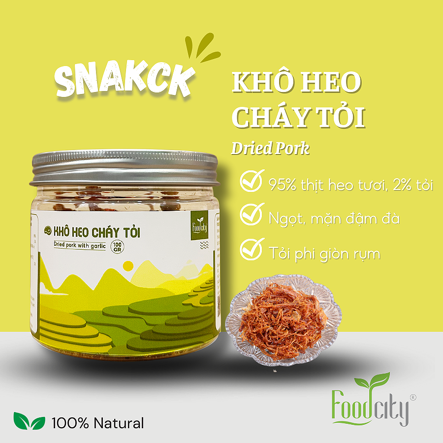 Khô heo cháy tỏi loại 1 FOOD CITY