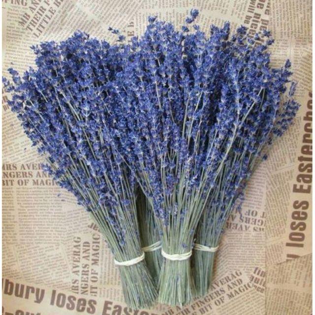 Bó hoa khô hoa lavender 130g  KÈM VIDEO HÌNH THẬT, tặng kèm túi thơm