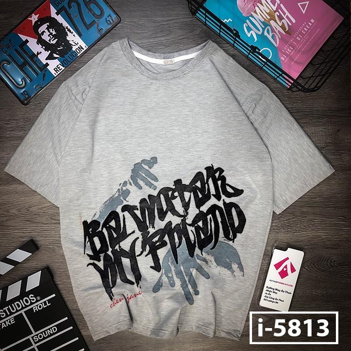 Áo Thun Nam Form Rộng Unisex Chữ BE WATER