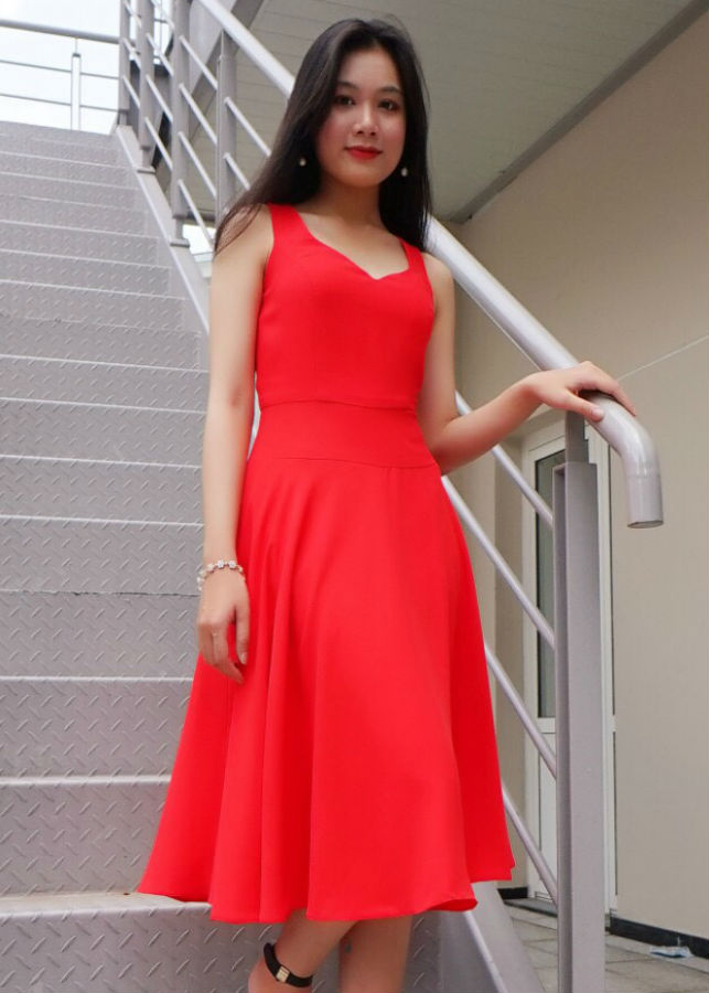 Đầm Nữ Không Tay F’Amor - Đỏ