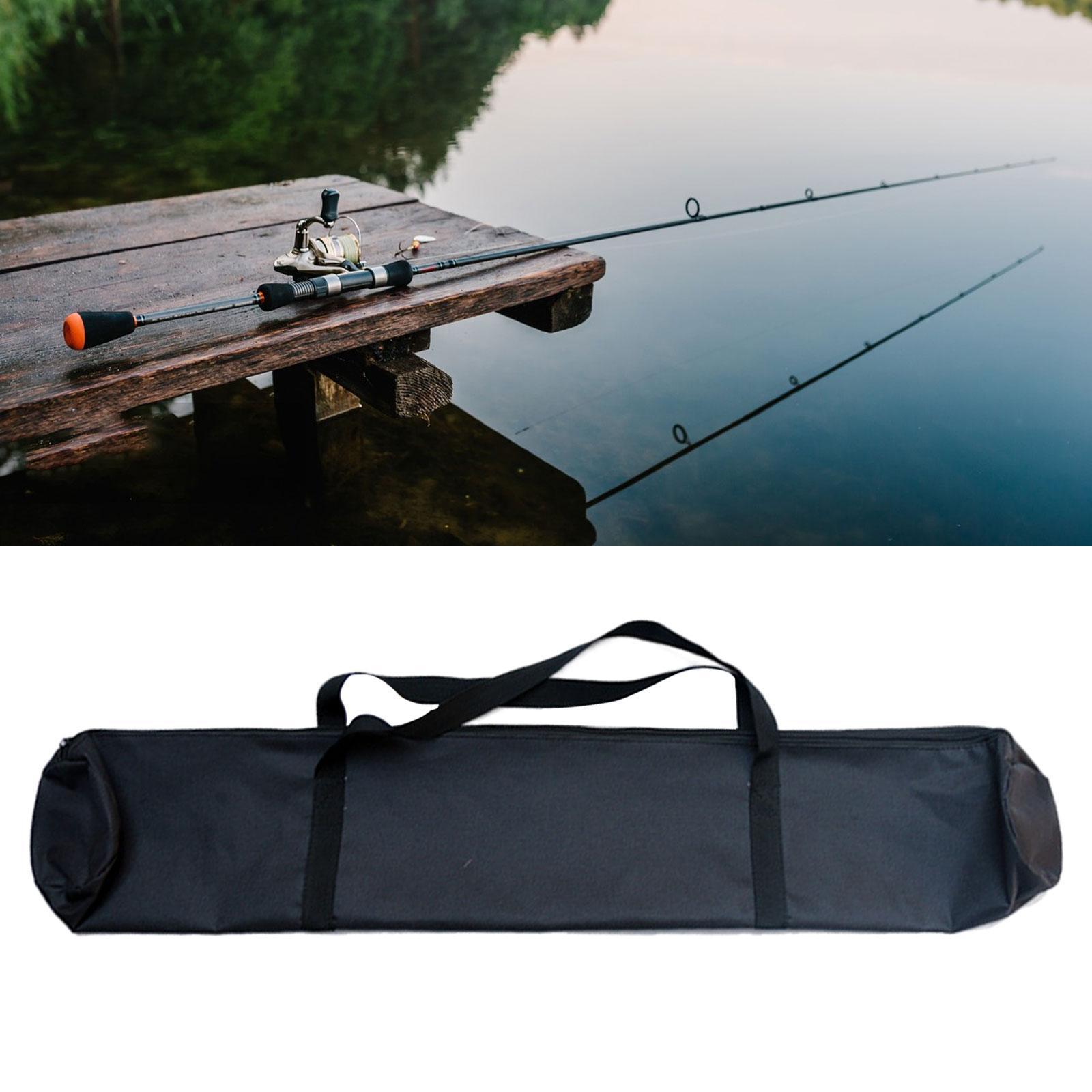 Oxford Cloth Fishing Rod Storage Bag with Zipper Fishing Rod Tool Storage Bag Outdoor Activities Fishing