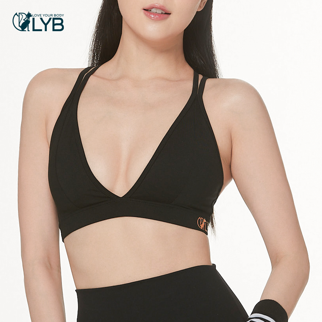 Áo bra tập gym yoga 2 dây chéo lưng mỏng LYB  FW22-S00006
