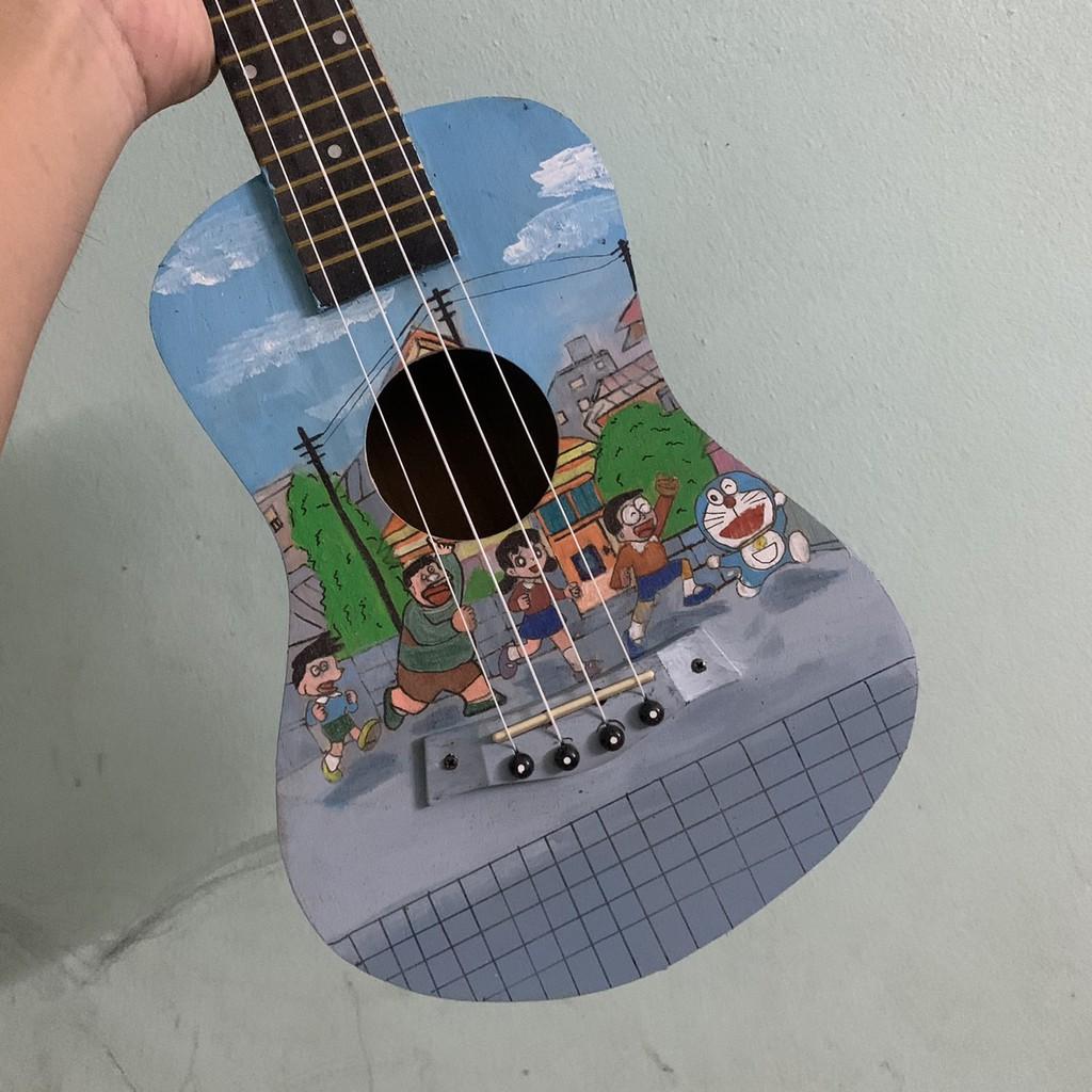 ĐÀN UKULELE DOREMON HANDMADE ĐỘC LẠ