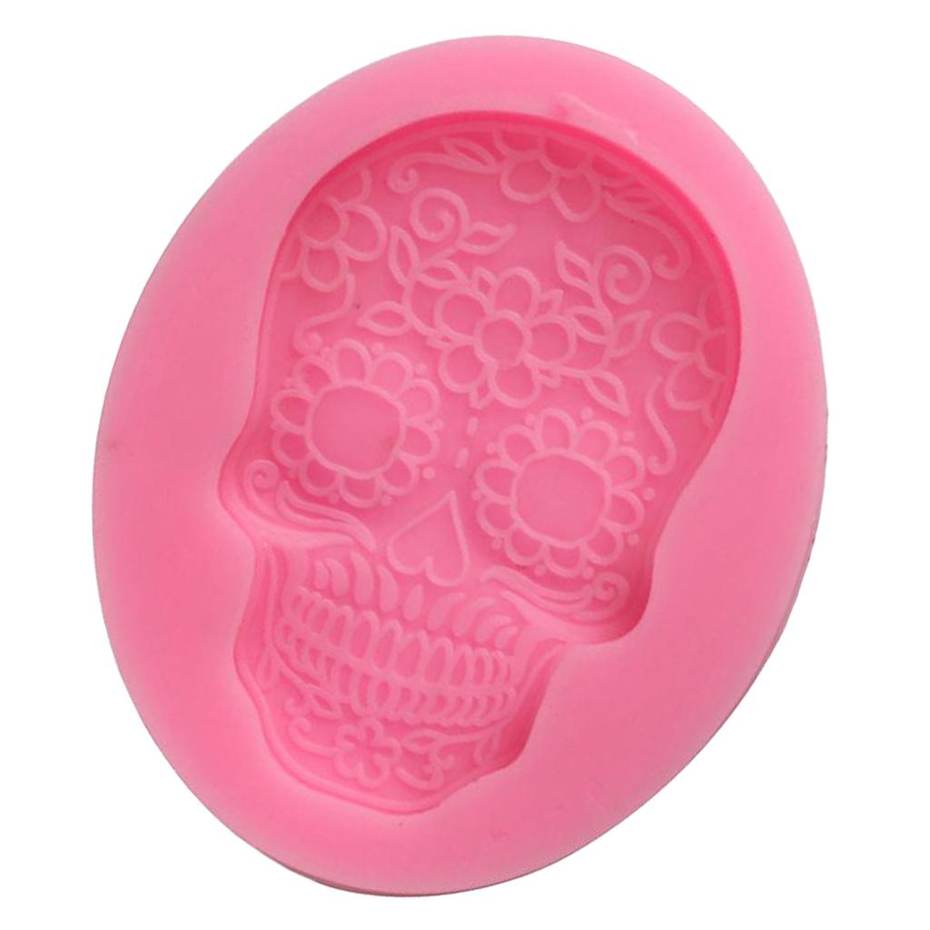 Halloween Skull Mask Cake Mould Baking Molds Soap Pizza Fondant Decoration,