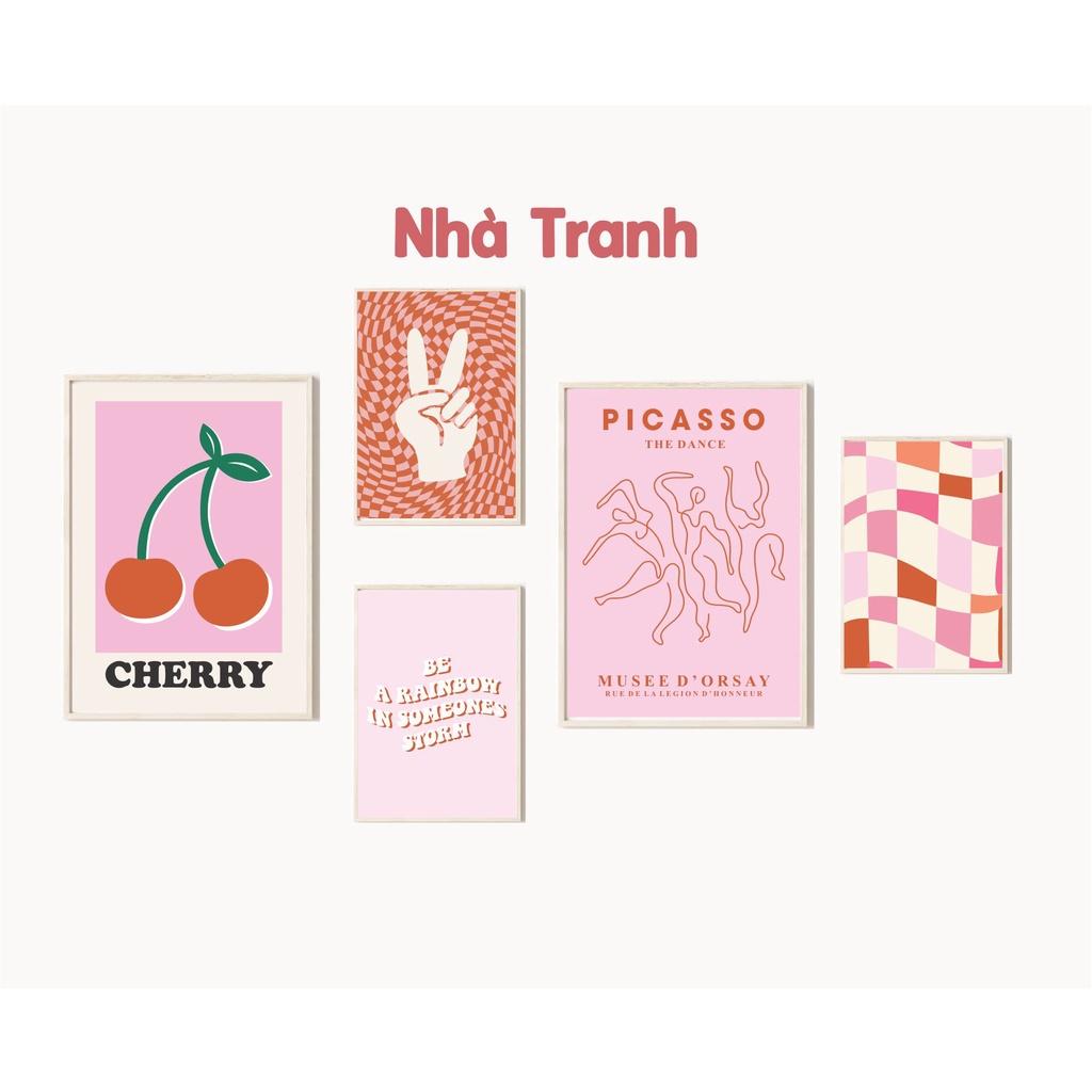 SET TRANH TREO TƯỜNG AESTHETIC PASTEL DENNISH 49