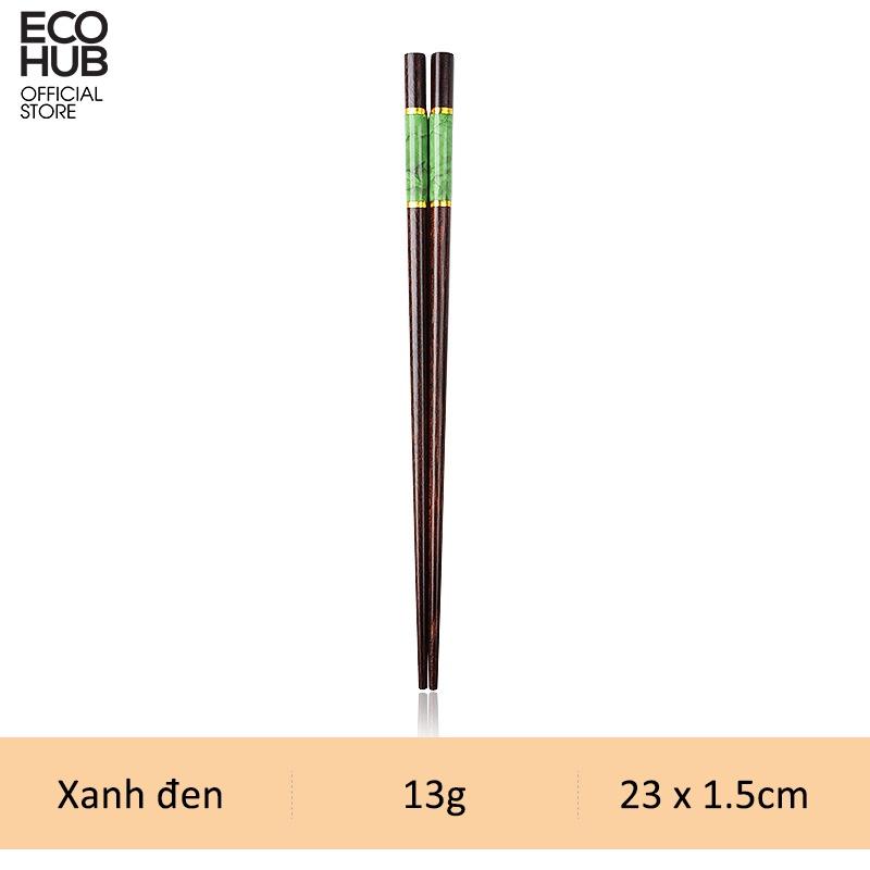 Đũa gỗ ECOHUB khảm đá 23cm (Wooden Chopsticks) E00318