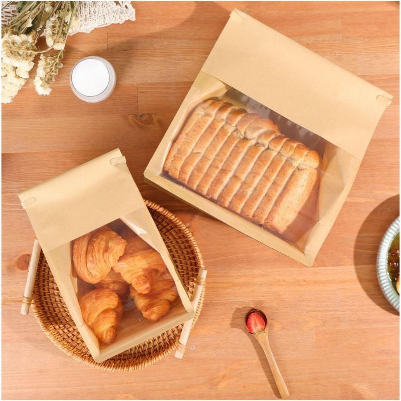 Túi Đựng Bánh Mì Sandwich Bánh Gối Quy Cookies 450 Gam Cao Cấp Set 50 Túi - F10066