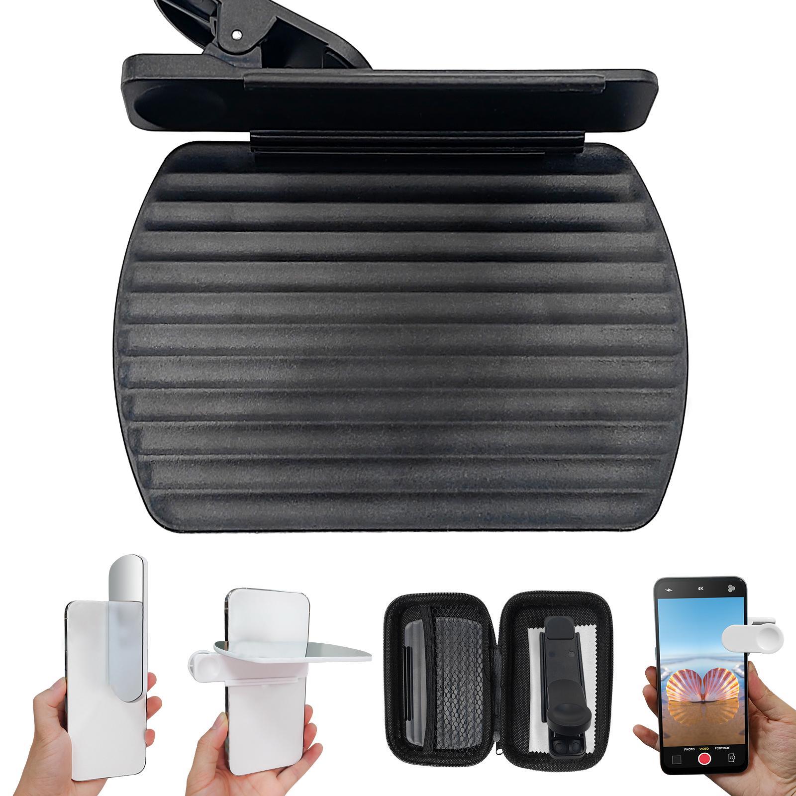 Smartphone Camera Mirror Reflection Clip , Travel Selfie Reflector