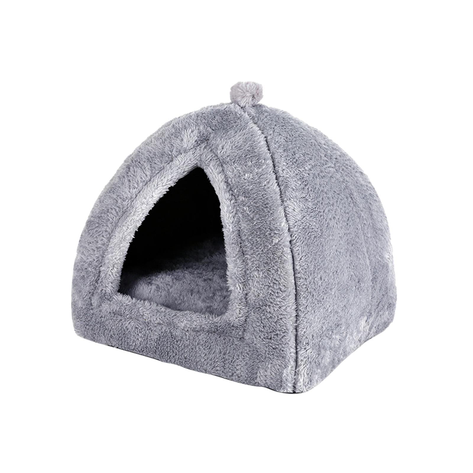 Plush cave Bed Pet Bed Sleeping for Rabbits Small Animals Kitten Puppy