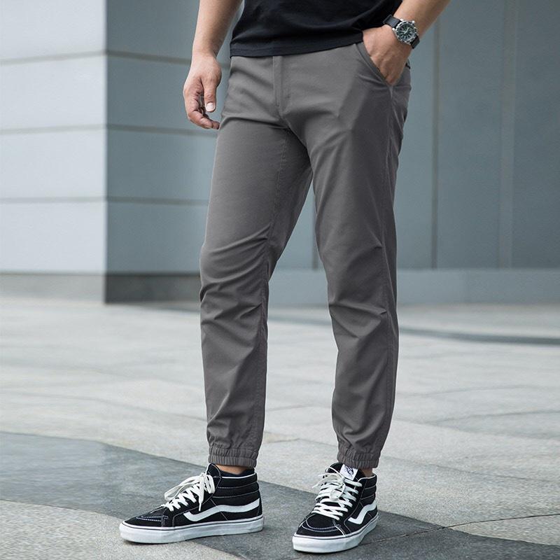 Quần kaki jogger khóa chíp Dài Bo chun nam nữ - Chất Vải Kaki Kiểu Thể Thao UNISEX sáu Màu Đen.xám,,xanh,đỏ,rêu 01x