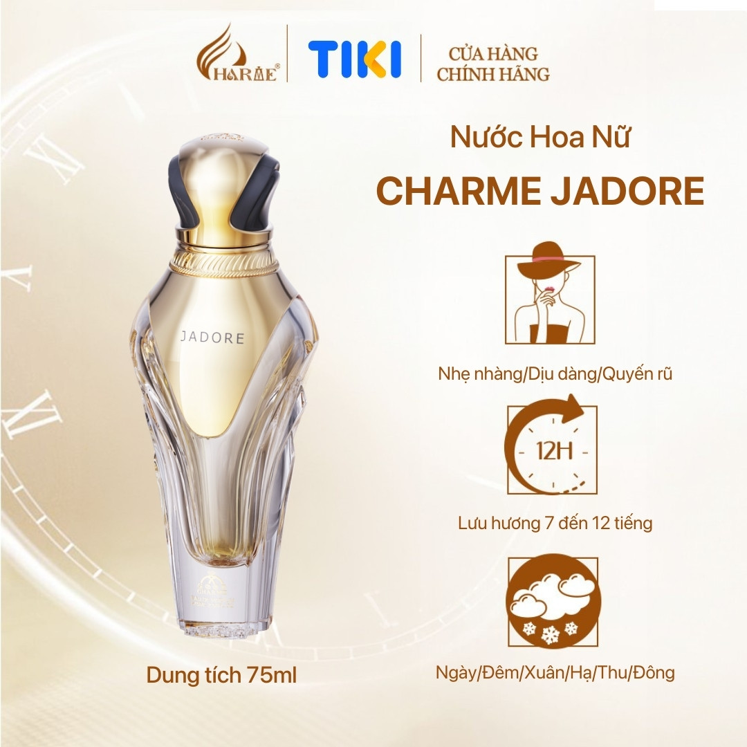 Nước Hoa Nữ Cao Cấp GOOD CHARME JADORE 75ml Lưu Hương Lâu Quyến Rũ, Nữ Tính_Nước Hoa Chính Hãng