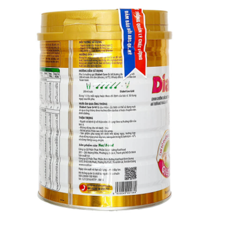 2 hộp Nutifood DiabetCare Gold 900 Gr - Sữa cho người bị bệnh tiểu đường, đái tháo đường. Tặng chiếc khăn lau đa năng mềm mịn.