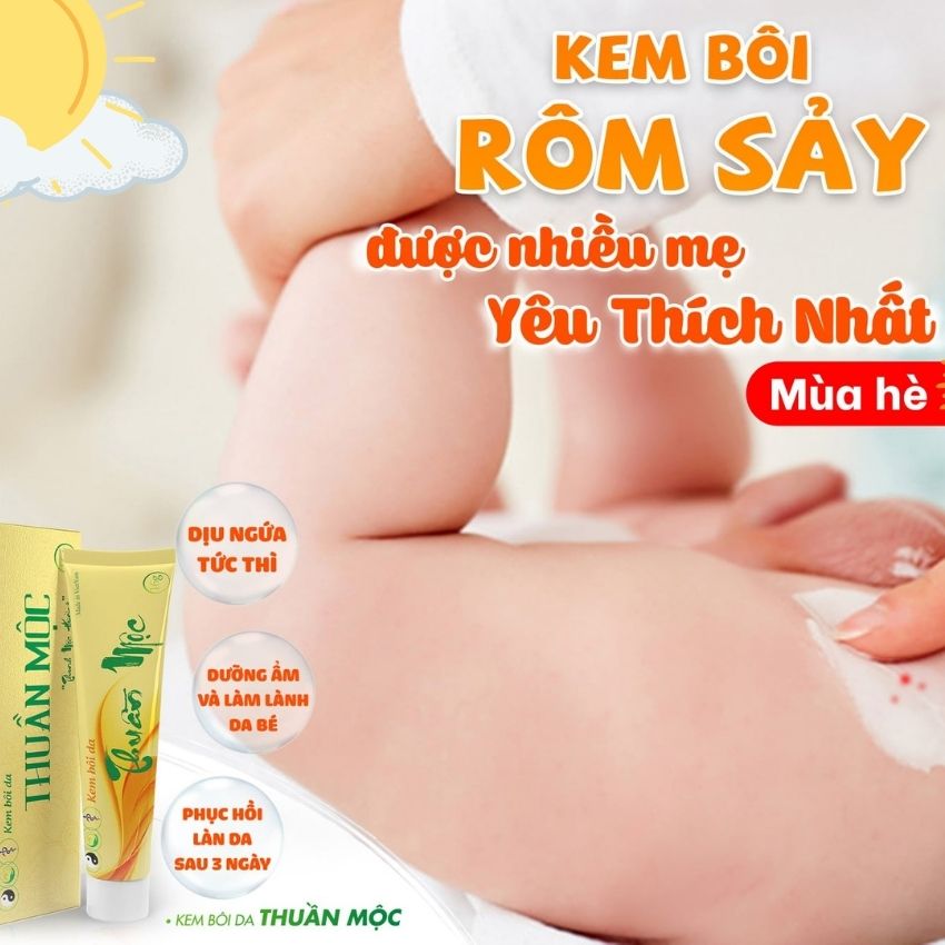 Kem bôi da Thuần Mộc hỗ trợ điều trị viêm da cơ địa, viêm da dị ứng, nấm ngứa, vẩy nến, rạn da, chàm sữa, hăm da trẻ sơ sinh, làm dịu da cho bé