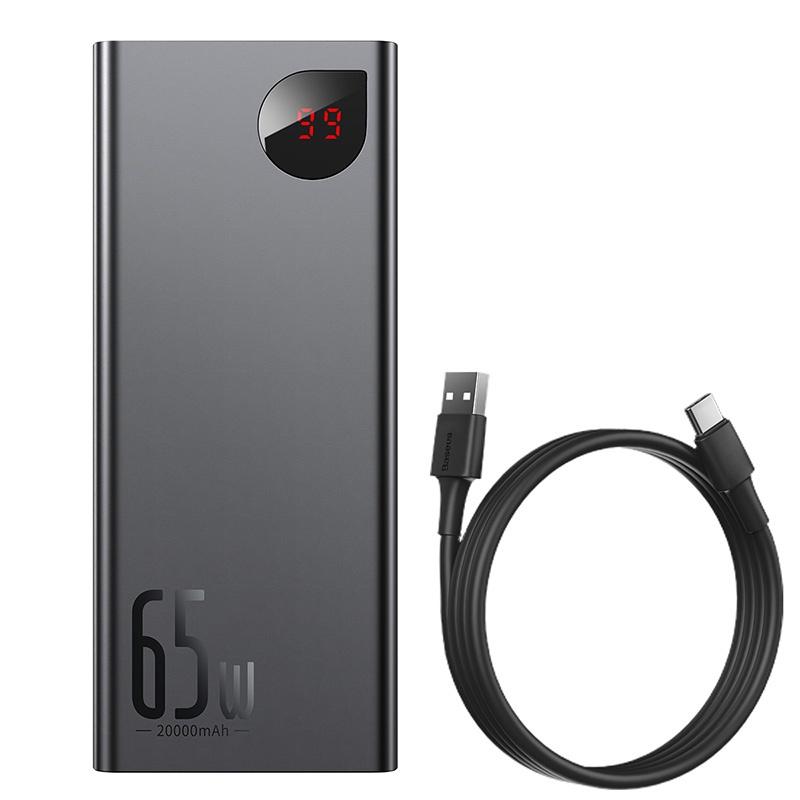 Baseus -BaseusMall VN Pin sạc dự phòng Baseus Adaman Digital Display Quick Charge Power Bank 20000mAh 65W