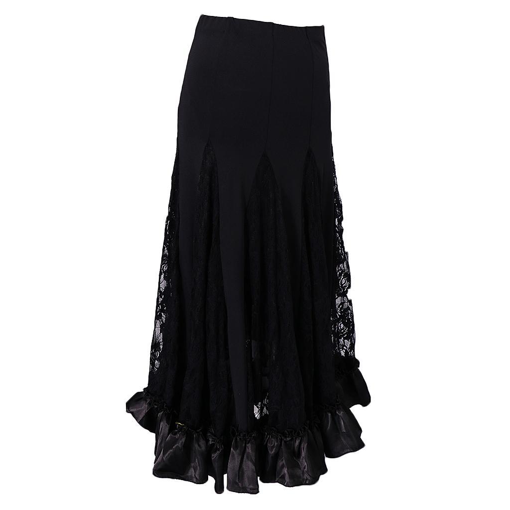 Ballroom Dancing Modern Dance Square Dance Practice Outfit Black L