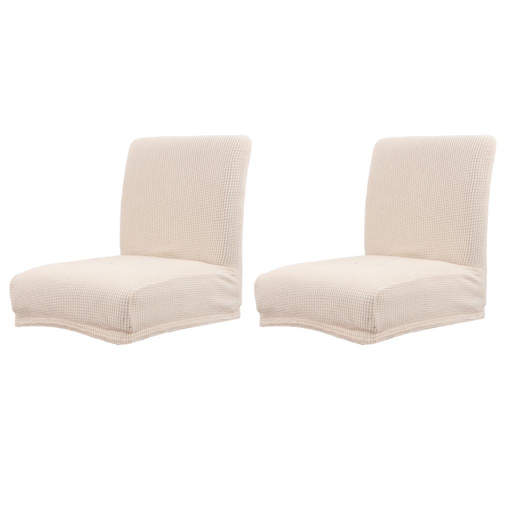 2pcs Elastic Chair Seat Cover Bar Stool Slipcover Protector for Salon Pub