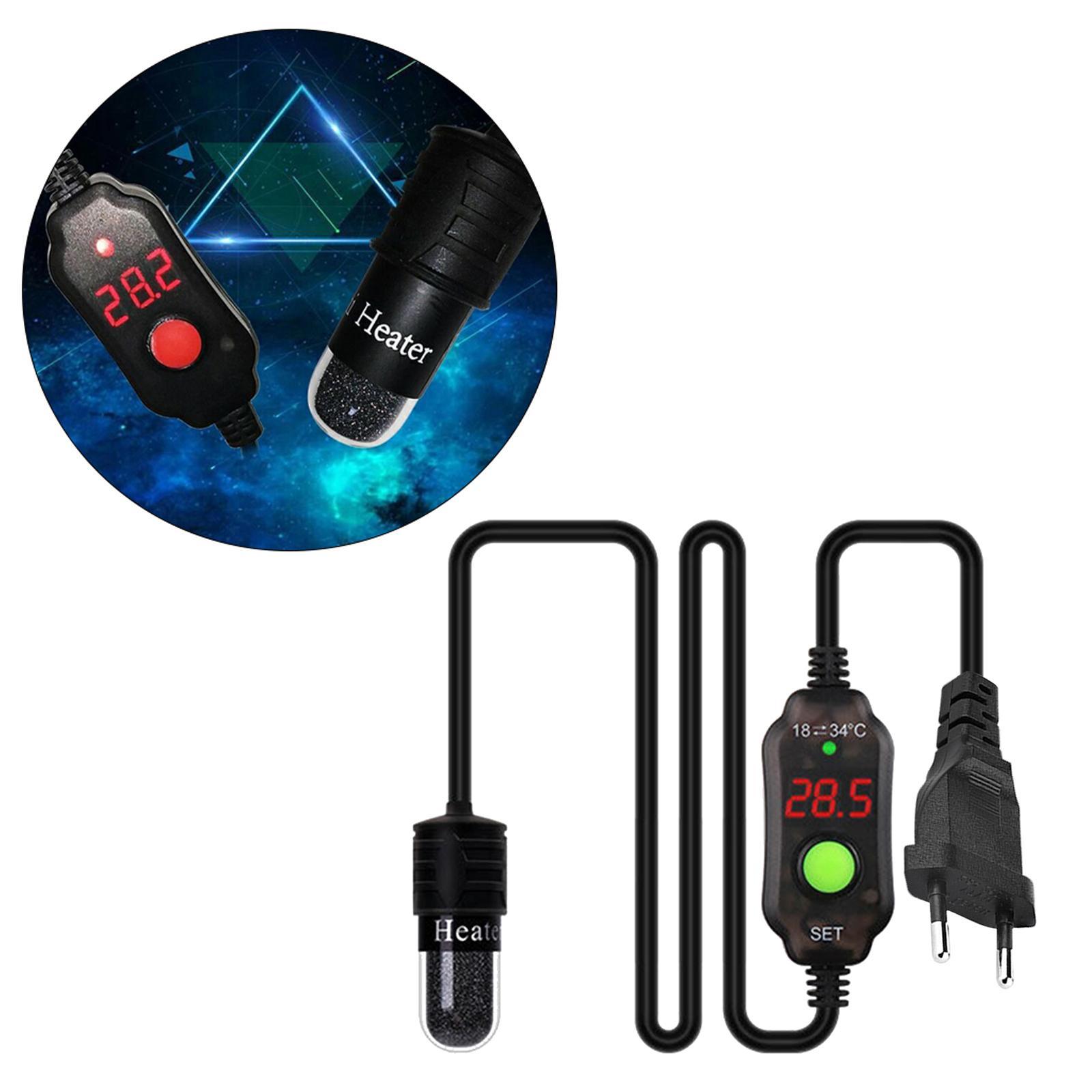 Aquarium Fish Tank Heater Heat Rod Submersible Thermostat for Turtle
