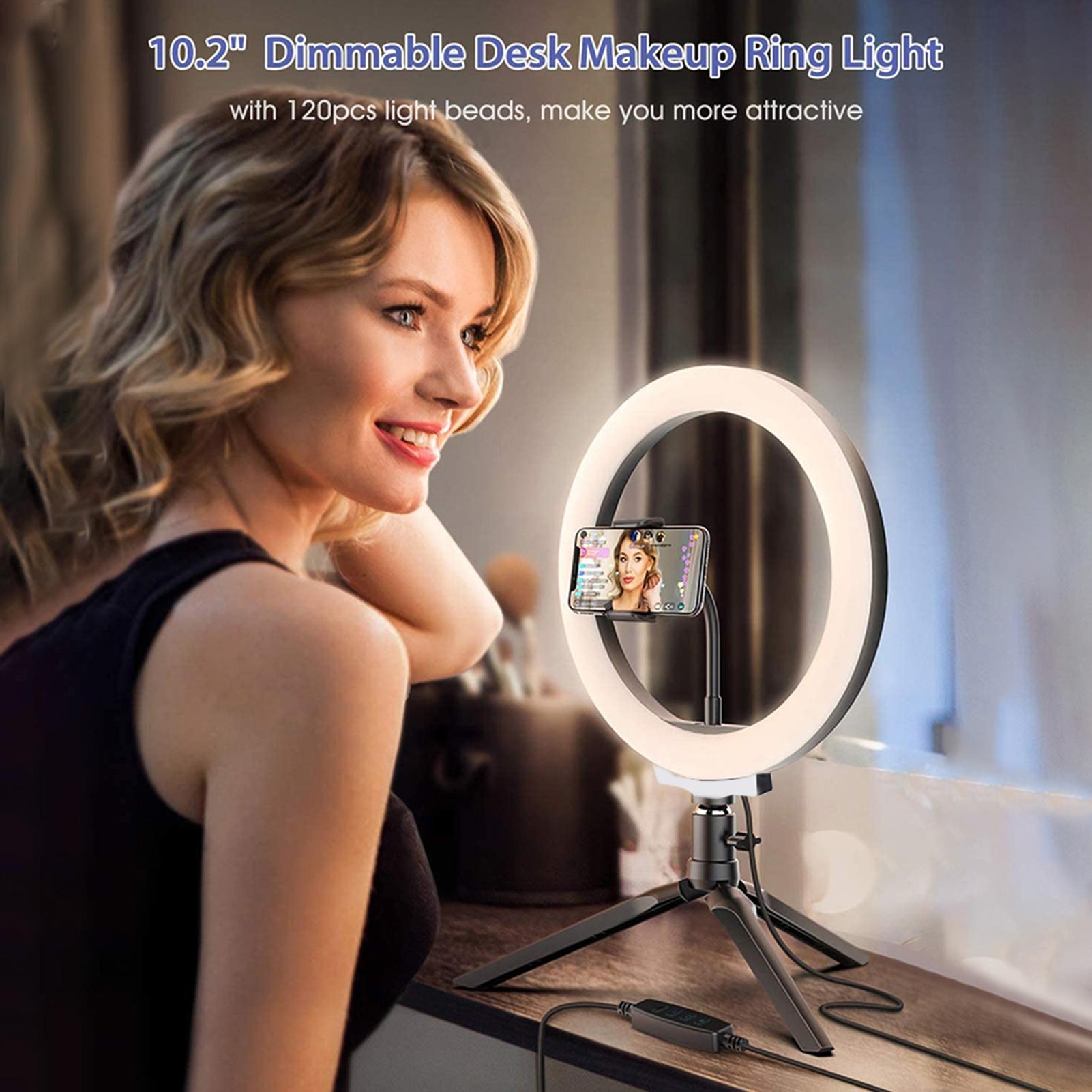 DC5 V 12 W 36 120 LEDs Light Round Selfie Camera Lamp BT Connected Remote Controller/ 10 Levels Adjustable Brightness