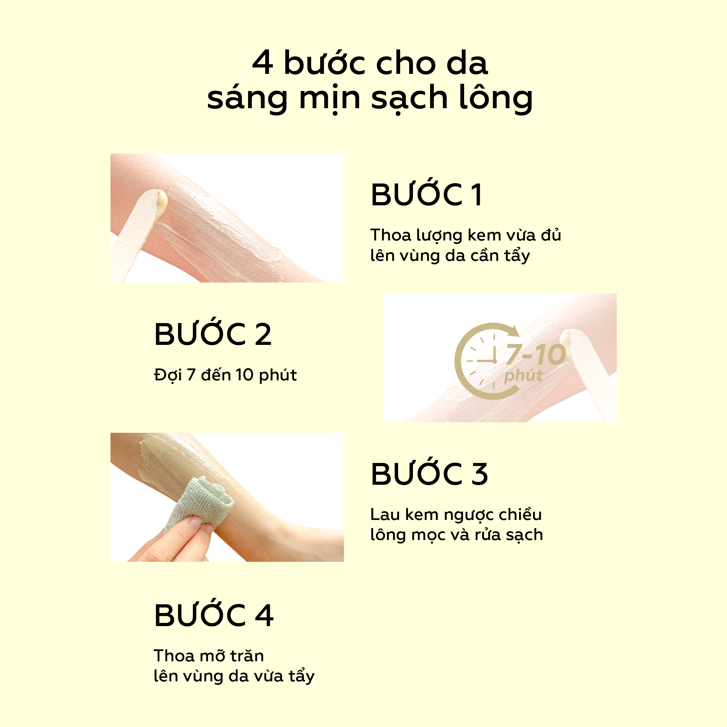 Combo tẩy triệt lông Bikini vĩnh viễn UMIHA tại nhà | Mỡ trăn triệt lông vĩnh viễn U Minh Hạ (30ml) &amp; Kem tẩy lông UMIHA (85g) an toàn cho da nhạy cảm