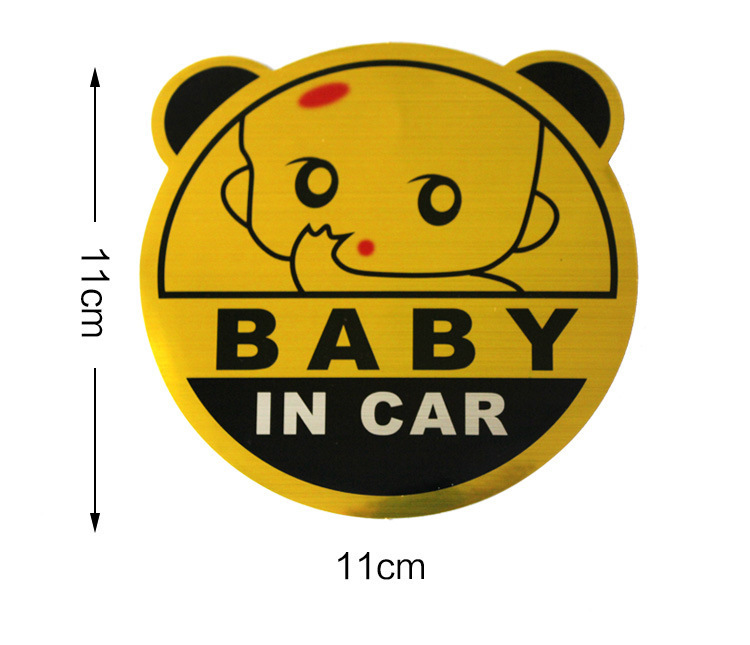 Hình dán phản quang BABY IN CAR