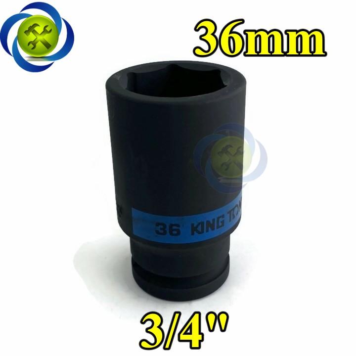 Tuýp 36mm 3/4 Kingtony 643536M loại ngắn 6 cạnh màu đen