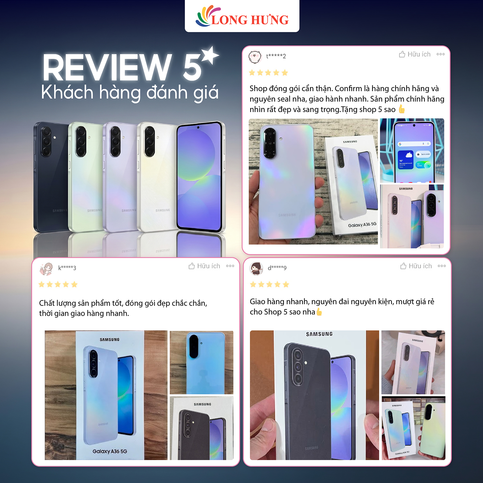 Điện thoại Samsung Galaxy A36 5G (8GB/128GB) - Hàng chính hãng