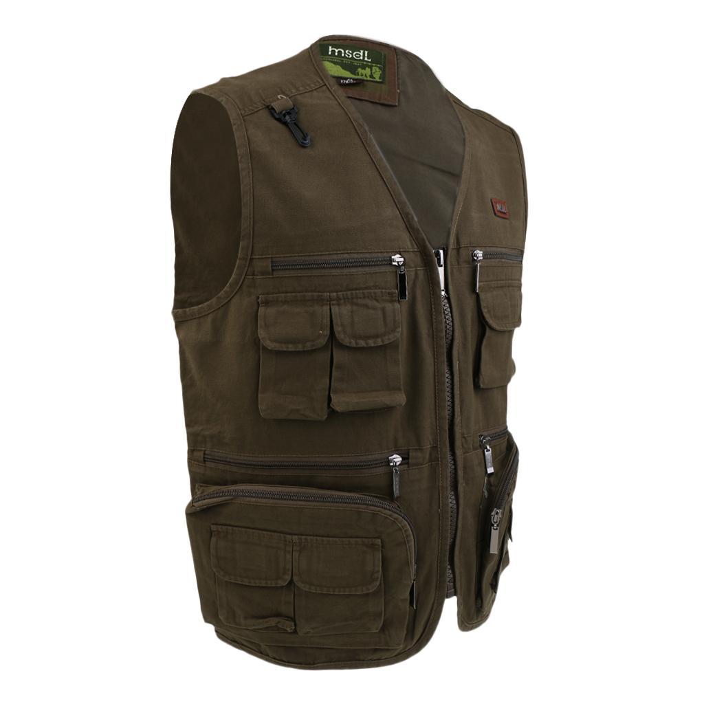 Men Fishing Vest Autumn Winter Waistcoat Photography Jackets Outdoor