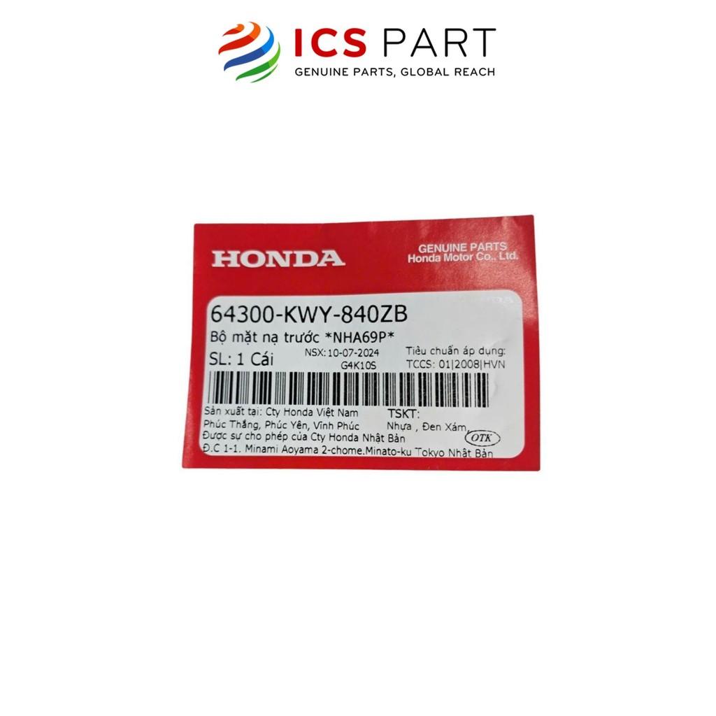 Mặt Nạ HONDA Ws 100 2008-2009 Đen Nha69P (Có Tem) (64300KWY840ZB)