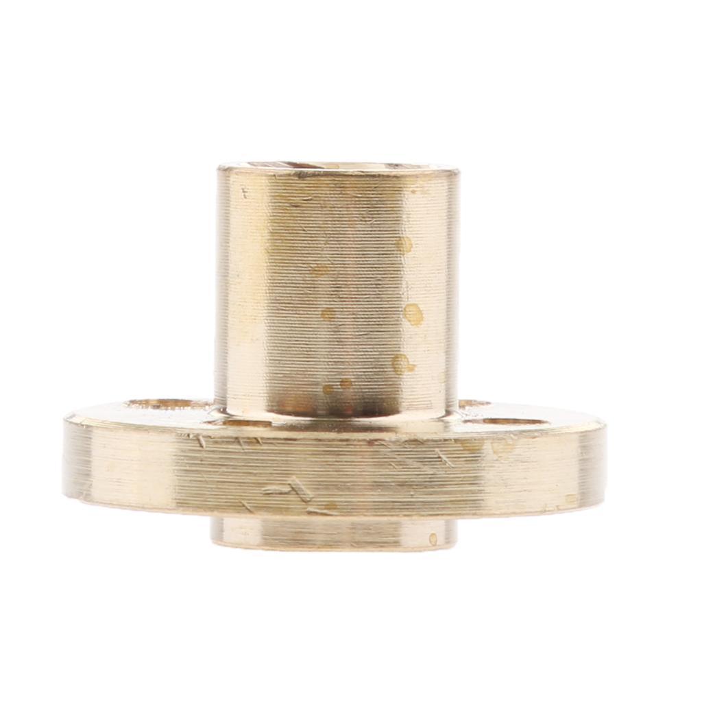 2 Pieces Brass T8 Nut 2mm Pitch for 3D printer 8mm Threaded Rod Screw