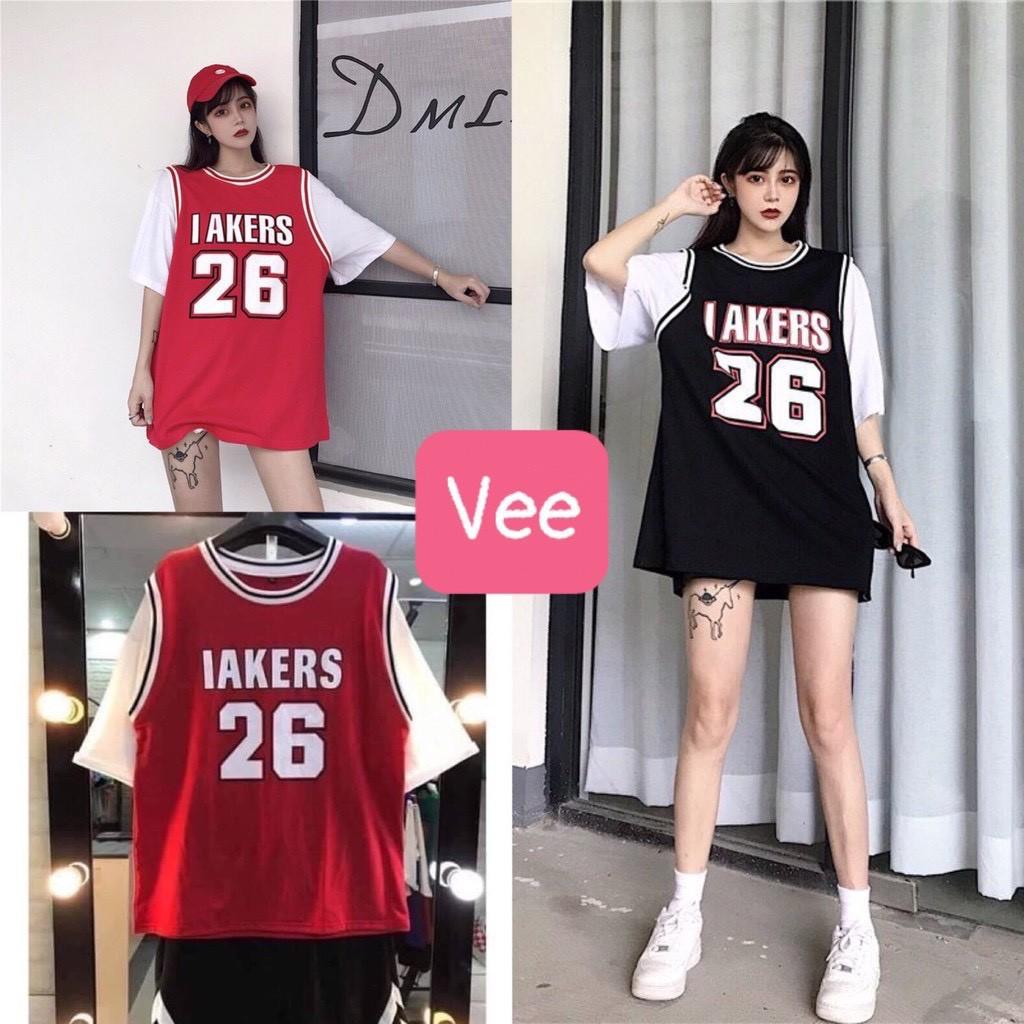 Áo thun bóng rổ tay lỡ/ Áo unisex form rộng bóng rổ