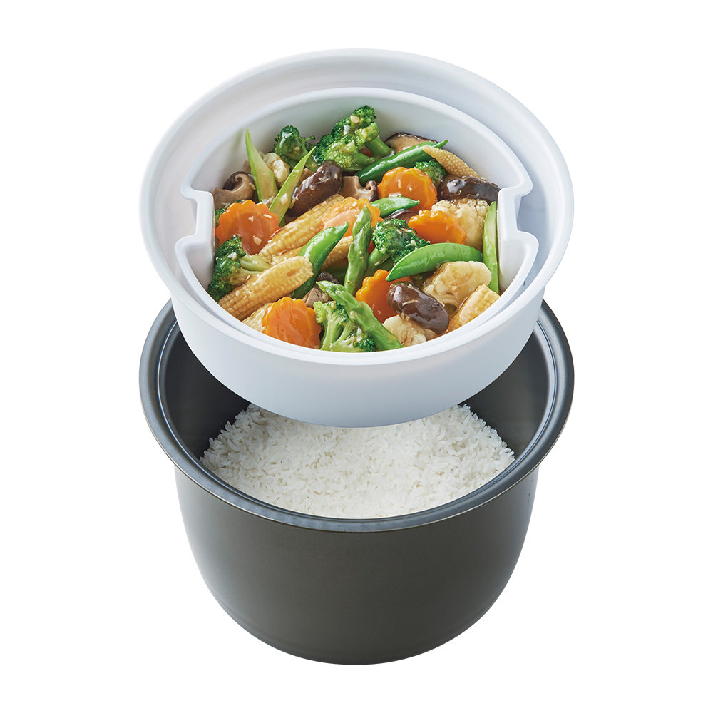 Nồi cơm điện tử 1.8 lít Hitachi RZ-D18WFY (BK) công nghệ Double Cook, sản xuất Thái Lan - Hàng chính hãng