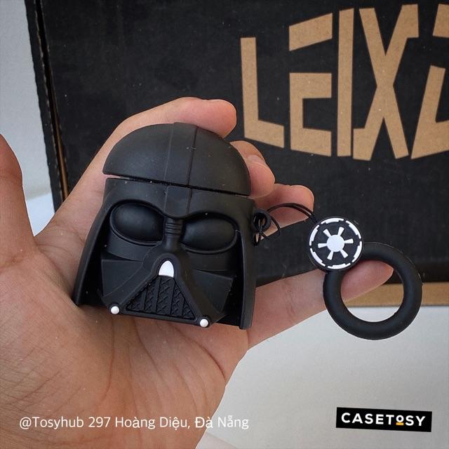 Ốp Cho Airpods Silicon bảo vệ tai nghe AirPods 1 | 2 Darth Vader trong phim Star Wars nổi tiếng [Mới 2020]