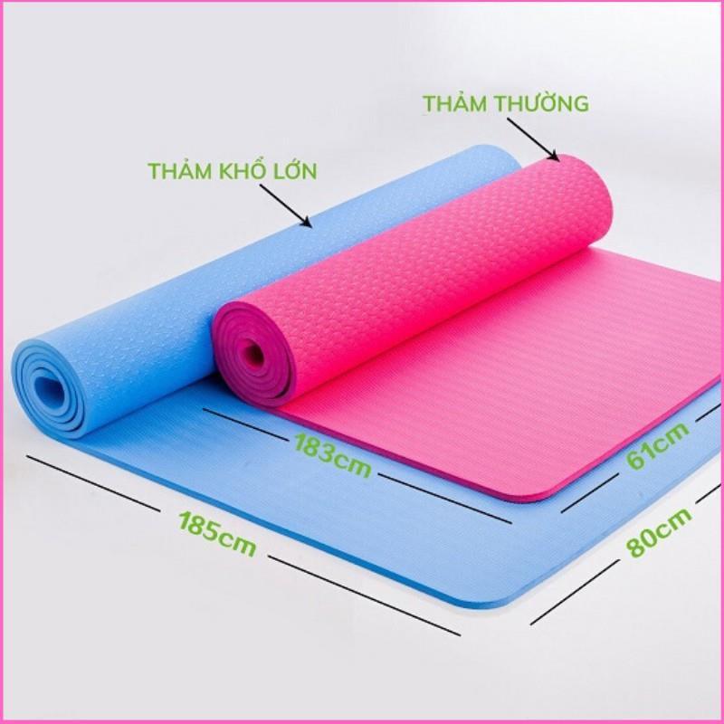 Thảm Yoga 2 Lớp Chống Trơn Trượt TPE Cao Cấp