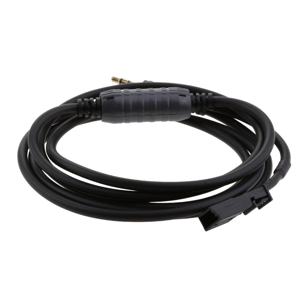 Car Aux Cable 3.5mm Male Jack Input Cable Stereo Audio Adapter For E46