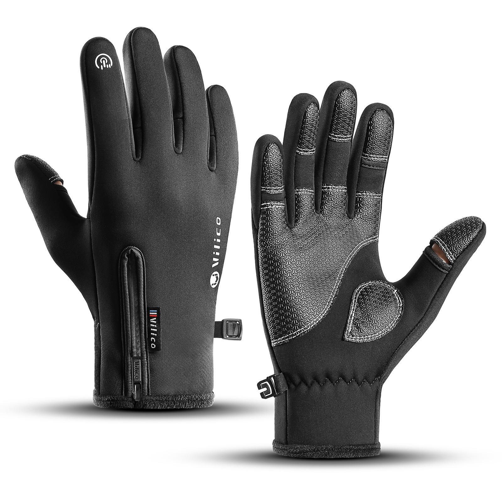 Thermal Gloves Riding Gloves Touch Screen Portable Winter Warm Gloves Winter Gloves for Running Men Camping Driving Commuting