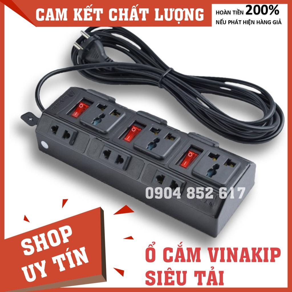 Ổ cắm điện LIOA 4 lỗ 6 lỗ 8 lỗ 10 lỗ cổng USB, có công tắc, ~2000W - 3300W ~8000W, dây dài 3m/5m, hàng chính hãng