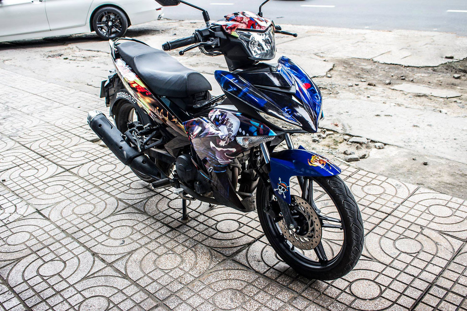 Tem trùm Exciter 150 Blue One Piece