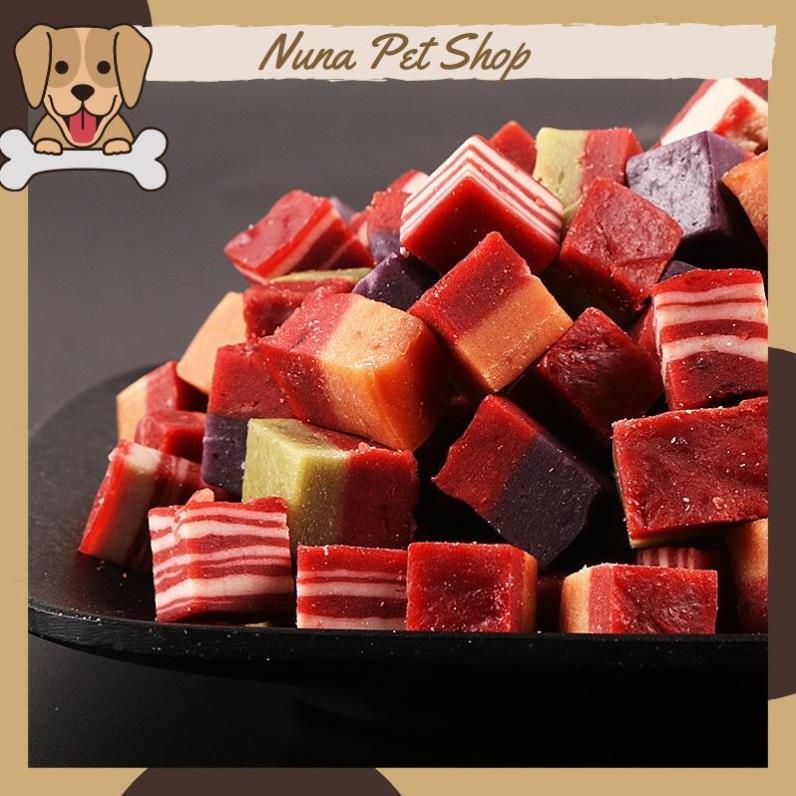 Thịt viên Meat Cube Hello Joy cho chó - Bánh thưởng viên thịt bò cho thú cưng (500g