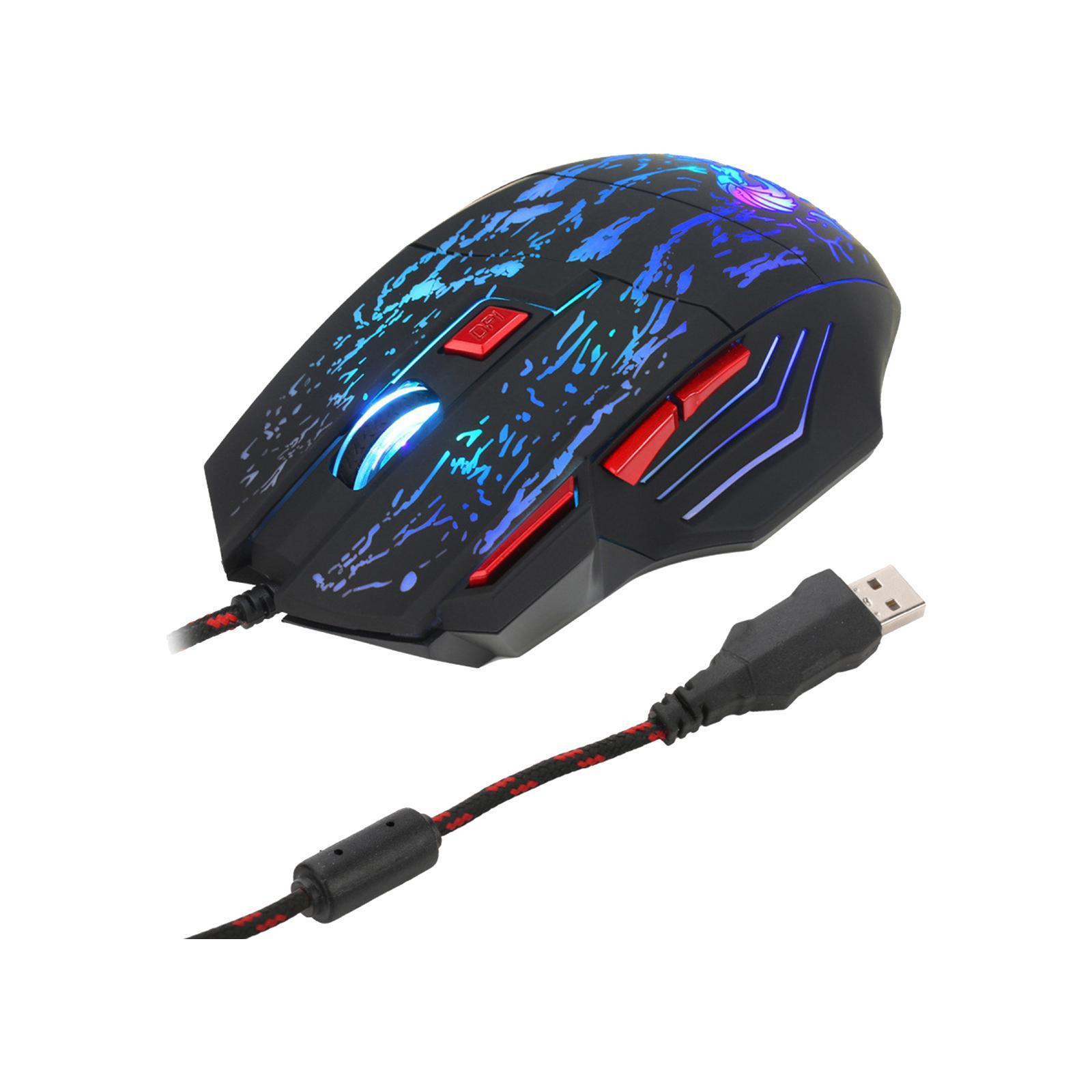 Wired Gaming Mouse PC Accessories Spare Parts 1600DPI Durable Adjustable DPI